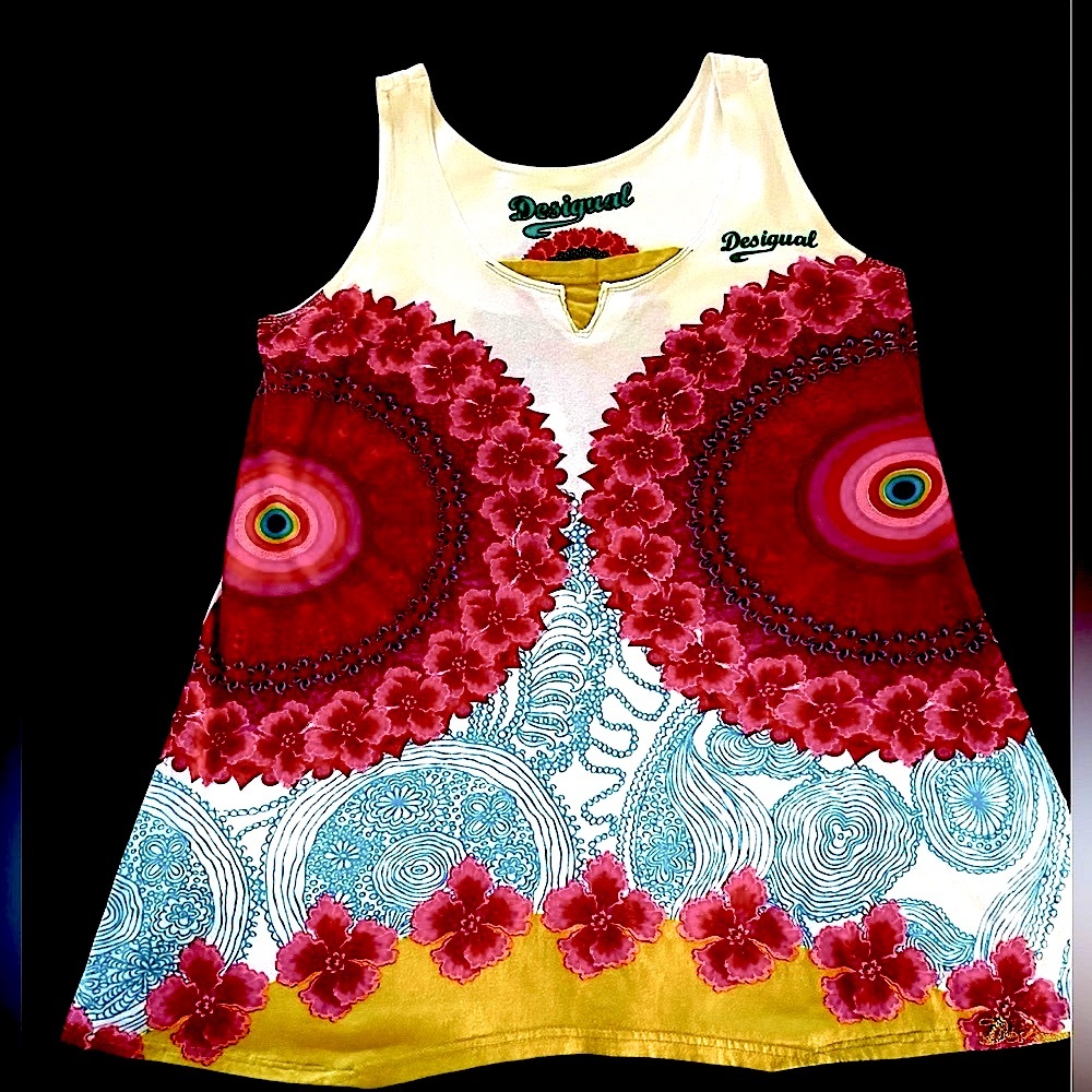 Desigual cotton tunic top M/L
